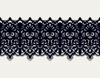 Seamless black lace Royalty Free Vector Image - VectorStock