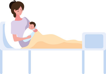 mother with ba design Vector Image