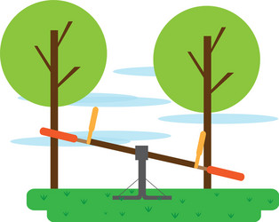 view of a public playground vector image