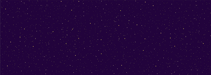 Detailed realistic panoramic night starry blue sky vector