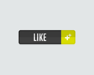 Like web button flat design vector