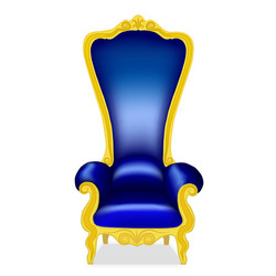 Ornate Gold Throne Vector Image