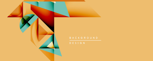 abstract geometric shapes overlap creating vector image