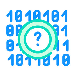 code data science color icon vector image