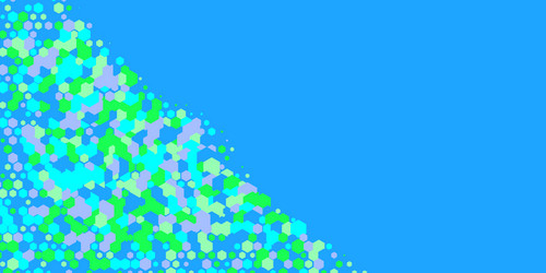 geometric multi size hexagon with color vector