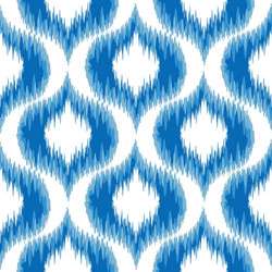 Ikat damask Royalty Free Vector Image - VectorStock