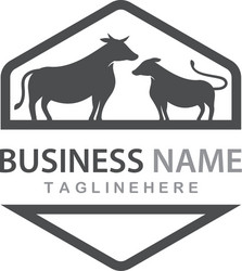 Cow logo Royalty Free Vector Image - VectorStock