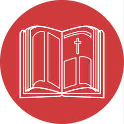 Holy bible icon vector