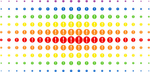 problem spectrum halftone array vector image