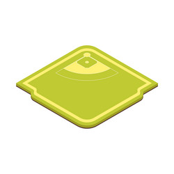 3D Empty Sport Field - Soccer or Baseball vector