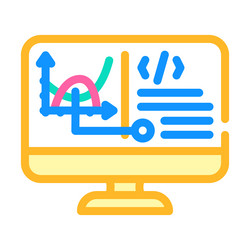 programming software data science color icon vector image