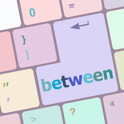 between button on computer pc keyboard key vector image