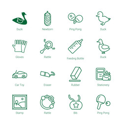 rubber icons vector