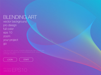 abstract blend background template for web site vector image