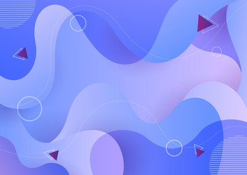 fluid shape color gradient abstract background vector image