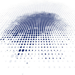 Modern blue halftone dots background Royalty Free Vector