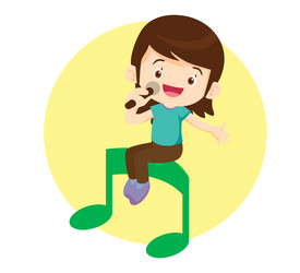 music kidsplay concept of school vector