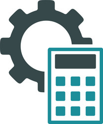 Engineering calculations icon vector