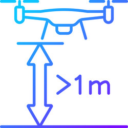 Minimum flight height gradient linear manual vector
