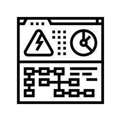 Microgrids electric grid line icon Royalty Free Vector Image