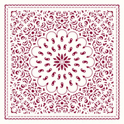 Paisley bandana print vector