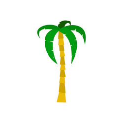 Coconut palm tree icon simple style Royalty Free Vector