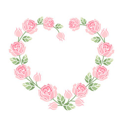 Background with pink roses Royalty Free Vector Image