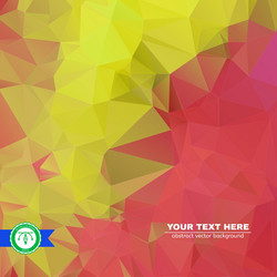 abstract colorful triangles background vector image