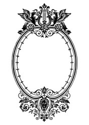 Ornate Floral Frame Royalty Free Vector Image - VectorStock