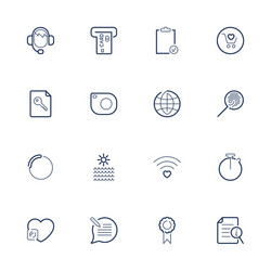 simple different web icons set for app vector