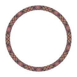 Circle borders and frames round border pattern vector