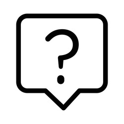 help question icon ideal for support and faqs vector image
