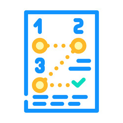 method data science color icon vector image