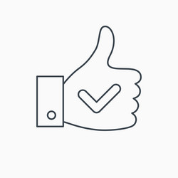 Thumb Up Like Icon - Vote & Approve vector