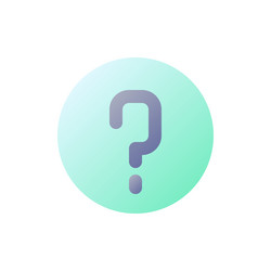 faq pixel perfect flat gradient color ui icon vector image