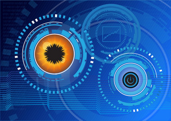 Tech Digital Background - Binary Code vector image