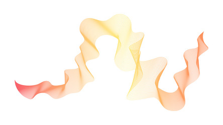 abstract backdrop with wave gradient lines vector image