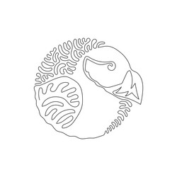 Continuous curve one line drawing of beautiful vector