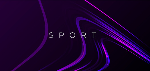 abstract dynamic composition with wavy curve 3d vector image