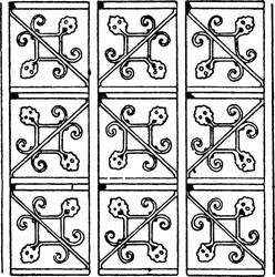 german renaissance pattern is a net design vector