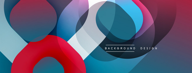 abstract composition overlapping circles create vector image