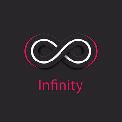 infinity symbol logo vector