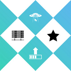 set server data web hosting loading ufo vector image