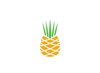 Ananas fresh fruit for logo design vector