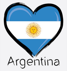 Argentina Flag Grunge Texture vector