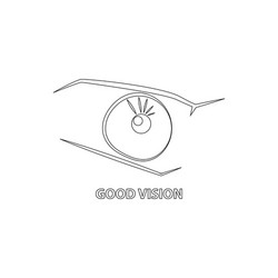 Good vision icon vector