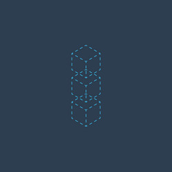 Isometric design cube or block set mathematical vector