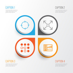 Robotics icons set collection of recurring vector