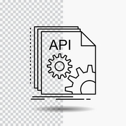 api app coding developer software line icon vector image