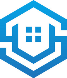 House realty construction logo Royalty Free Vector Image
